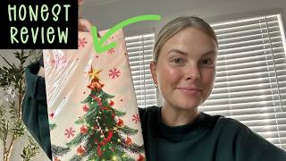 honest review of Christmas tablecloths