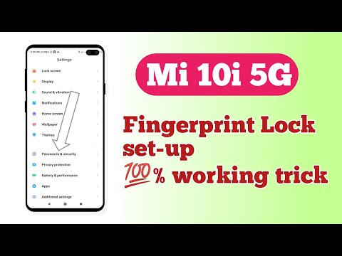 Xiaomi Mi 10i 5G , Fingerprint Lock setup Full setup 2021 new trick 💯% working trick