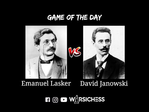 Emanuel Lasker vs David Janowski | Best Chess Game | Chess World Champion