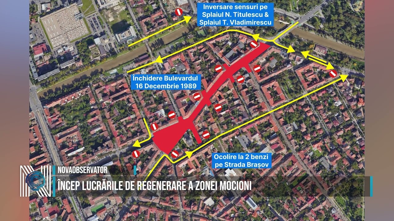 Încep lucrările de regenerare a zonei Mocioni