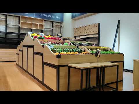 Popular Wooden and Metal Display Stand Store Shelf – JTD Jinta Display