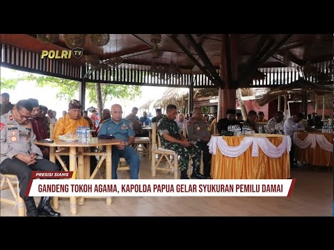 KAPOLDA PAPUA GELAR SYUKURAN PEMILU DAMAI