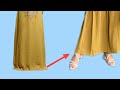 Make Up The Long Robe Without Cutting It Without A Sewing Machine
