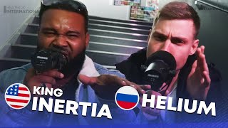 Peter said: lemme show you how we do it in mother Russia hahaha. Absolutely crazy inward bassUPD: I've noticed that Helium's bass is rich in sub frequencies and Inertia's bass is more gritty（00:01:09 - 00:05:39） - King Inertia 🇺🇸 x Helium 🇷🇺 | Bass Brotherhood | #GBB23 - Live Session