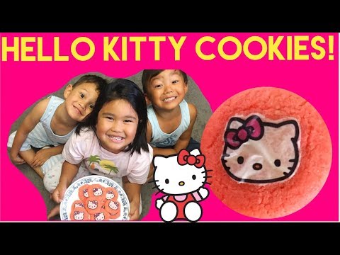 Baking Hello Kitty Cookies!