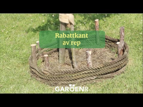 Rabattkant av rep - Trädgårdshacks med GardenR