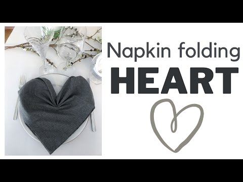 Napkin folding - heart