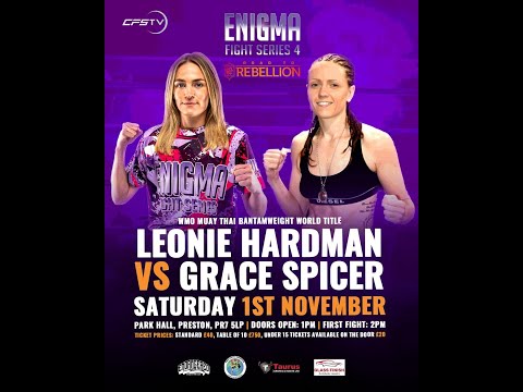 Leonie  Hardman Vs Grace Spicer - WMO Bantamweight World Title 53.5KG A Class Muaythai