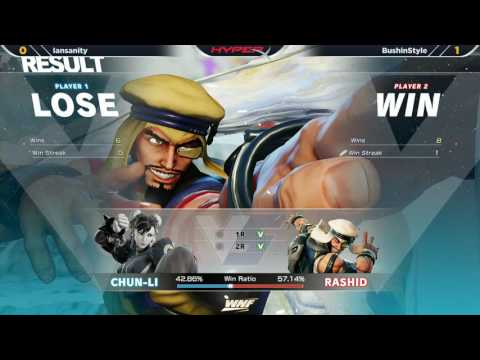 WNF SFV - Off Season 2.2 - Iansanity (Chun-Li) vs BushinStyle (Rashid)