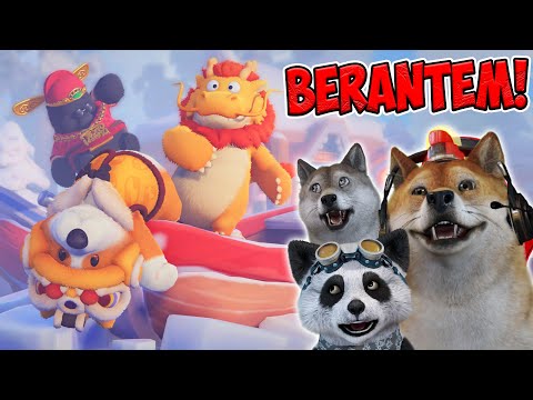 TRIO KOCAK KEMBALI BERANTEM! SIAPA BINATANG TERKUAT!! - Party Animals