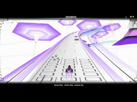 Electric Blue - Summer Sky in Audiosurf (HD)