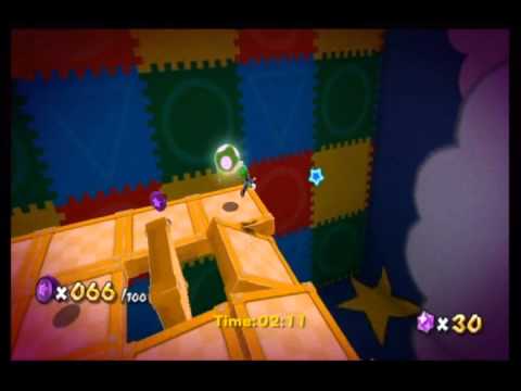 Super Luigi Galaxy Playthrough - Toy Time Galaxy: Luigi's Purple Coins (Purple Comet)