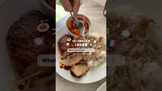 What I eat in a day in France 🇫🇷🍃 | フランス移住2年目のリアルな1日の食事⭐︎ʕ•ᴥ•ʔ #shorts #海外生活