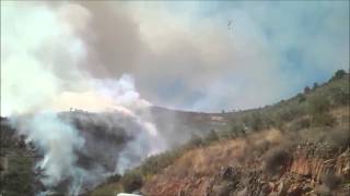 preview picture of video 'Incendio en Las Pizarras (La Pesga) 2013'