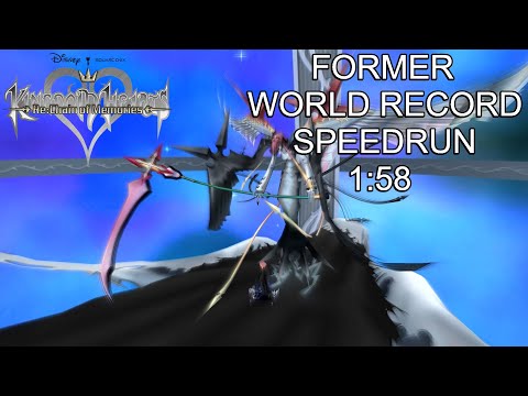 KH RE: COM [Proud Mode] Final Marluxia Speedrun 1:58 [FORMER WORLD RECORD]