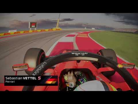 Sebastian Vettel onboard lap at the 2019 United States Grand Prix