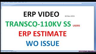 EB-ERP-SS USERS WORK ORDER ISSUE PROCEDURE