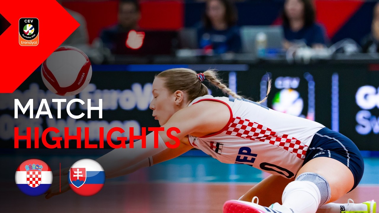 Highlights | CROATIA vs. SLOVAKIA - | CEV Trendyol Eurovolley 2026 | Women