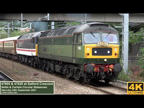 47805 & 47828 at Salford Crescent - 04th September 2021
