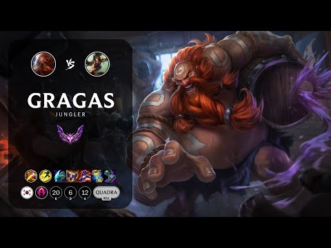Gragas Jungle vs Nidalee - KR Master Patch 13.19