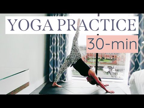 30 minute Straight Out of Bed Yoga Sequence | Full Body All Levels at Home Feel Good Flow | by Lucia