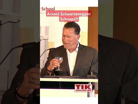 Arnold Schwarzenegger in Berlin drinking & speaking German #arnoldschwarzenegger #schwarzenegger