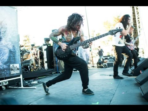 David Darocha from Born Of Osiris/Chainsaw Disaster in Dublin 2013