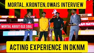 Mortal , Owais & Kronten Interview about Acting Experience in DKNM | Mortal on Old Soul Friendship video