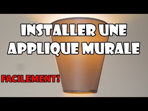 comment poser applique murale