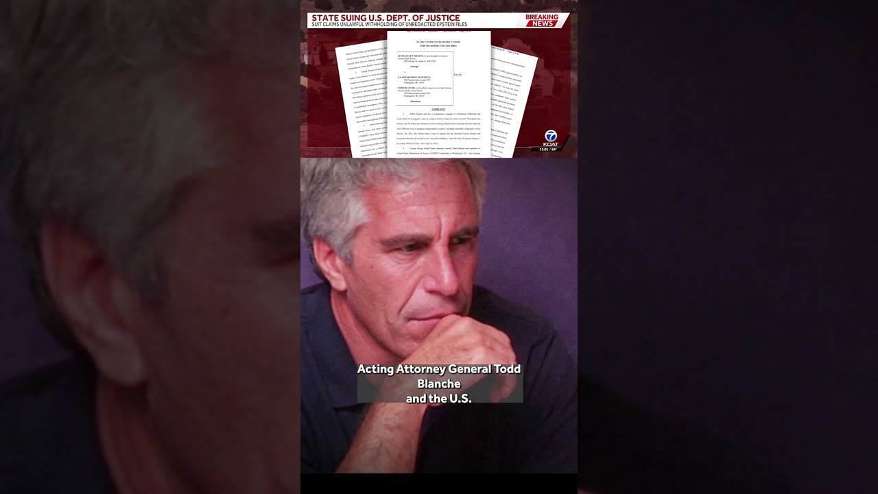 New Mexico sues Trump administration over Epstein files #epstein #trump #newmexico #news