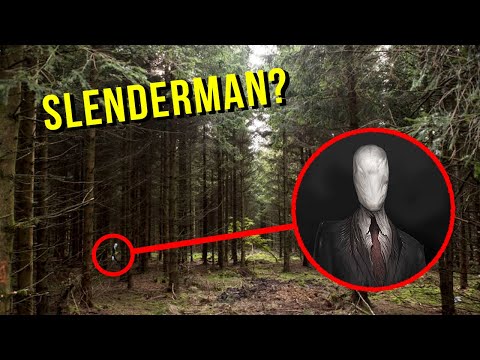 DRONE CATCHES SLENDER MAN AT HAUNTED FOREST IN MY CITY!! (WE FOUND HIM)