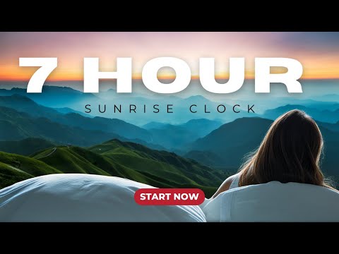 7 Hours Sleep: Sunrise Alarm Clock Video