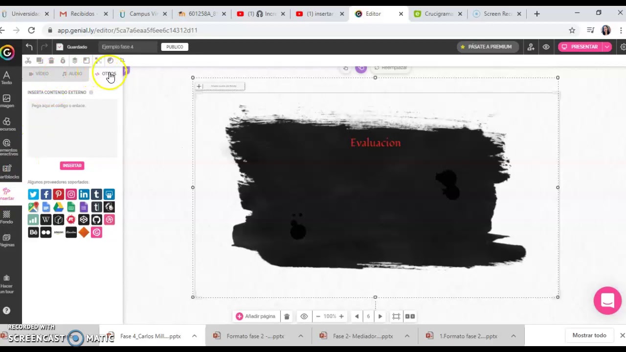 Incorporar actividad educaplay en genially