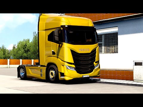 ETS 2 - Iveco S-Way Transporting Pipes from Turin