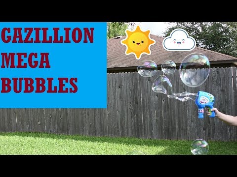 Відео огляд Генератор мильних бульбашок Gazillion Гігант автоматичний бластер, в наборі розчин 118 мл GZ36444