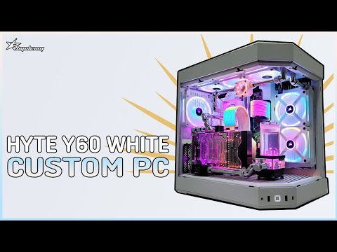 PC Build | HYTE Y60 White Sensibility Custom Water Cooling PC with Unique Design