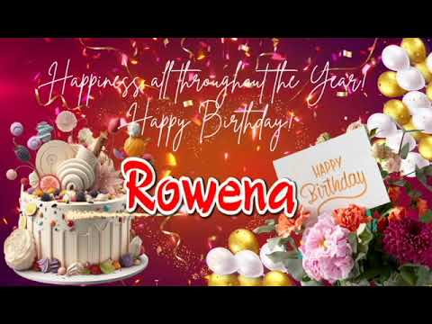 Rowena Happy Birthday Song: Rowena Ultimate Birthday Surprise #birthdaysong