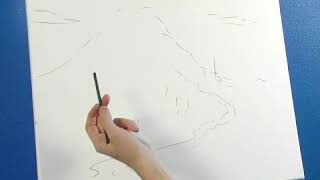 How to Sketch on Canvas Before Landscape Painting