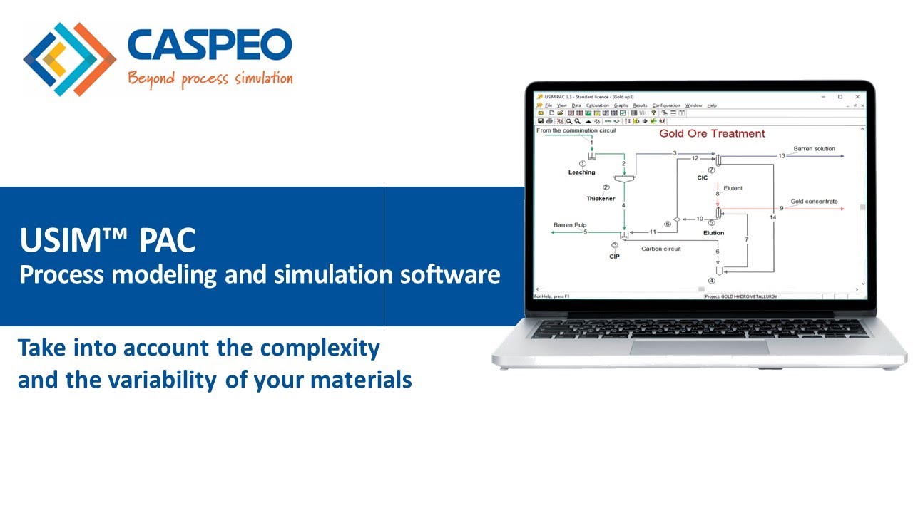 USIM PAC - process simulation software for mineral processing and hydrometallurgical operations