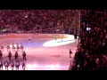Toronto Maple Leafs fans finish singing US anthem.