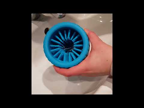 Dexas Mudbuster Dog Paw Cleaner - wygodny w użyciu, silikonowy czyścik do łap, kolor turkusowy