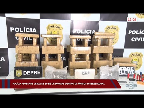 Polícia apreende cerca de 50kg de drogas dentro de ônibus interestadual 11 10 2022