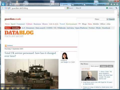 Mr Barton's Web Whizz Video 3 - Guardian Data Blog