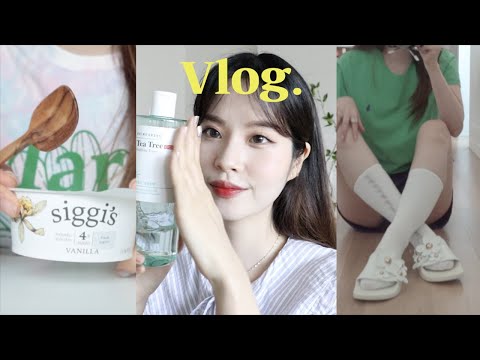 예민보스의 48시간 밀착 브이로그🤢 몸과 마음이 예민한 그날, 피부 관리〰️힐링 아이템 소개🌿브링그린 티트리 앵콜마켓 공지