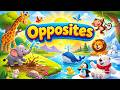 Opposites For Kids Opposites Song For Toddlers Preschool Learning With Animals