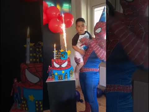 MARVEL Spiderman @ Birthday party. This boy is Celebration with Spider-Man like No Other!#birthday
