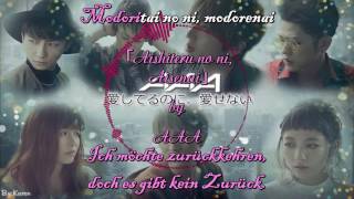 「Aishiteru no ni, Aisenai」by AAA Full Lyrics (Japanisch/Deutsch)