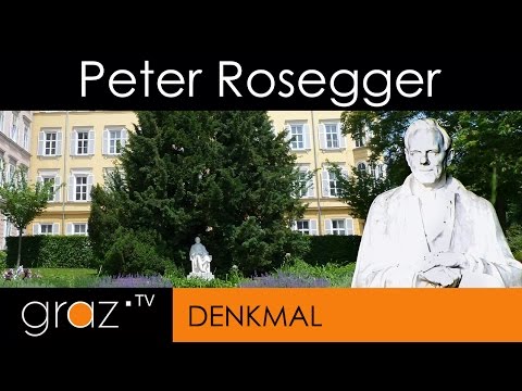 Peter Rosegger, Roseggergarten, Denkmal GRAZ