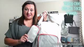 Thirty-One Clip-On Tech Pouch