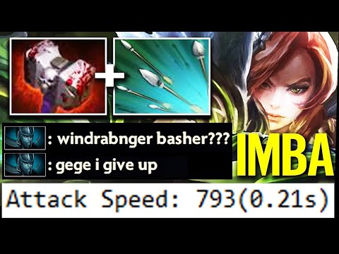 Bashing Machine is Back! WINDRANGER 700AS BASHER Till Death WTF 100% Imba Dota 2 Pro Carry Guide